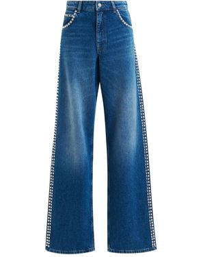 Essentiel Antwerp スタッズトリム ジーンズ - ブルー