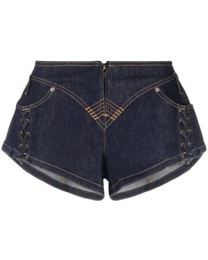 Jean Paul Gaultier デニムショートパンツ - ブルー
