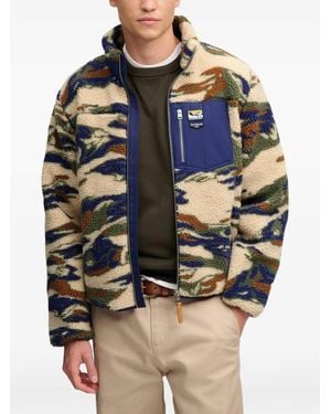 Superdry Terrain Camouflage-Print Jacket - Blue