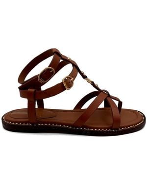 Sam Edelman Talya Strappy-Embellished Sandals - Brown