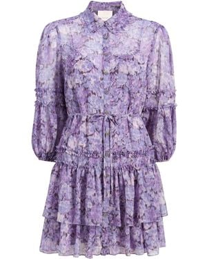 Cinq À Sept Marsea ミニドレス - パープル
