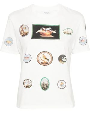 Giambattista Valli T-Shirt Con Stampa Grafica - Bianco