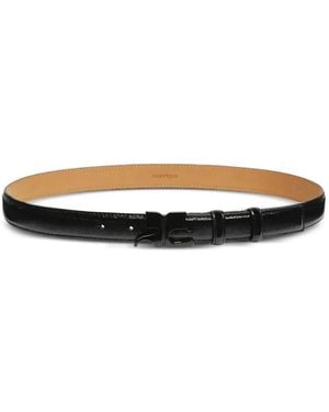 Courreges Ac Logo-Plaque Leather Belt - White