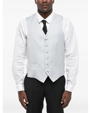 Corneliani Mantua Virgin-Wool Waistcoat - White