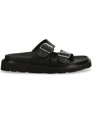 KENZO Matto Sandalen Aus Leder - Schwarz