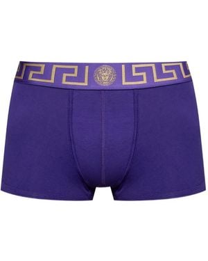Versace Elastic-Waistband Boxers - Purple