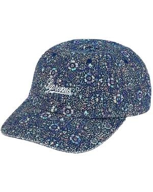 Supreme Cappello Da Baseball Liberty A Fiori - Blu
