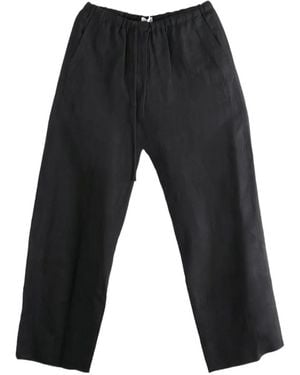 Amomento Palazzohose Mit Kordelzug - Schwarz
