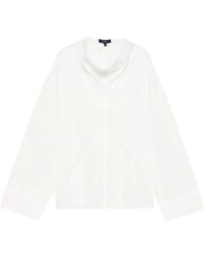Soeur Umea Funnel-Neck Blouse - White