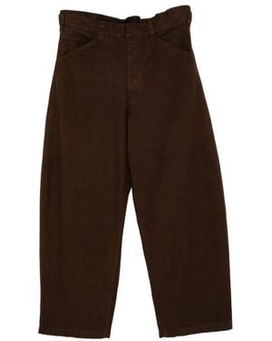 Lemaire High-Waisted Wide-Leg Pants - White