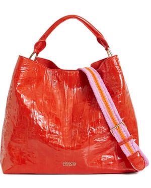 Essentiel Antwerp Bolso de hombro Jistalo con logo - Rojo