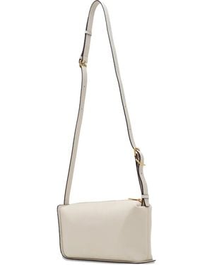 Joy Gryson Crescent Leather Cross Body Bag - White