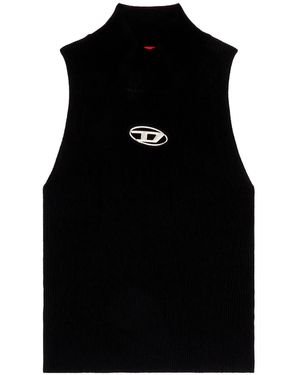 DIESEL M-onervax モックネック トップ - ブラック