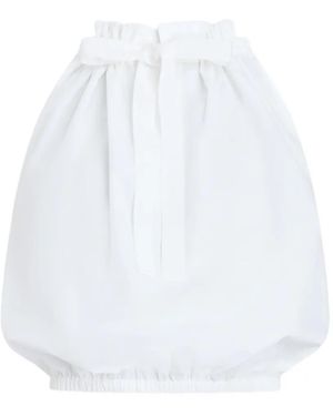 Patou Top sin mangas con volantes - Blanco