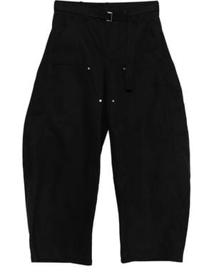 Sacai X Carhartt Wip Belted Trousers - Black