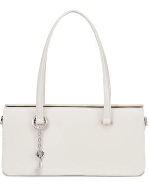 POTAMY Borsa A Spalla Con Ciondolo - Bianco