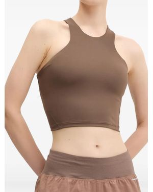 The North Face Sujetador Deportivo Refina Longline Con Cuello Halter - Gris
