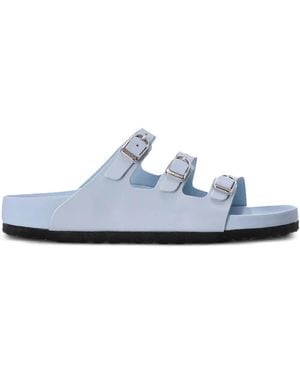 Birkenstock Florida Fresh Triple-Buckle Flat Sandals - White
