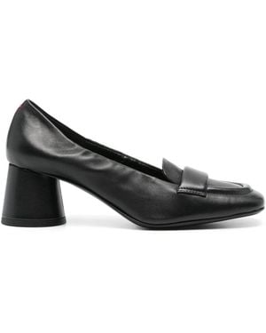 Halmanera 60Mm Leather Loafers - Black