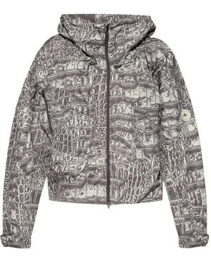 adidas By Stella McCartney クロコパターン ジャケット - グレー