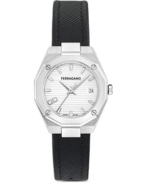 Ferragamo Edge Lady Horloge - Wit
