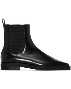 TOTEME Square-Toe Chelsea Boots - Black