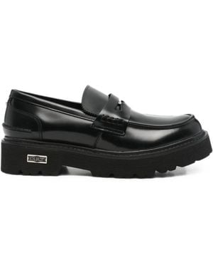 Cult Chunky-Sole Penny Loafers - Black