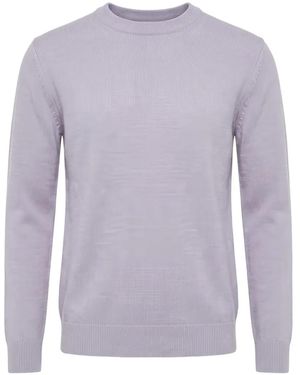 Kiton Crew-Neck Long-Sleeve Sweater - Purple