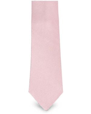 Tom Ford Textured-Weave Tie - Pink