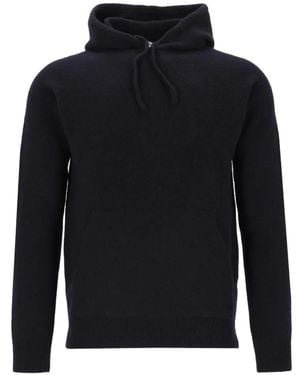 Al Duca d'Aosta Drawstring Pouch-Pocket Hoodie - Blue