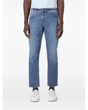 Fay Faded-Effect Jeans - Blue