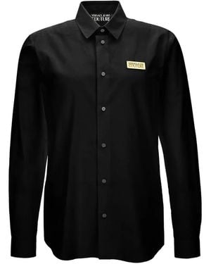 Versace Jeans Couture Logo-Patch Shirt - Black