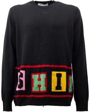 Comme des Garçons クルーネック ロングtシャツ - ブラック