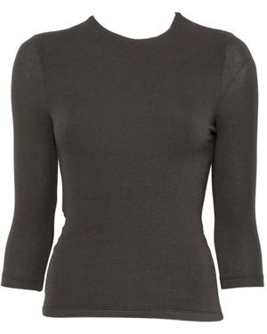 Imperial Top Con Scollatura Posteriore - Nero