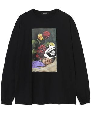 Undercover Graphic-Print Long-Sleeve Sweatshirt - Black