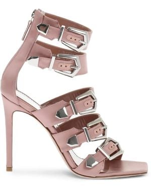 Paris Texas Ursula Buckle-Strap Sandals - Pink