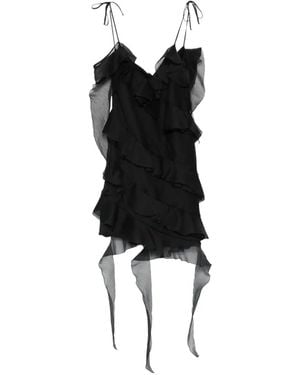 LES FILLES D'EVA Ruffled Mini Dress - Black