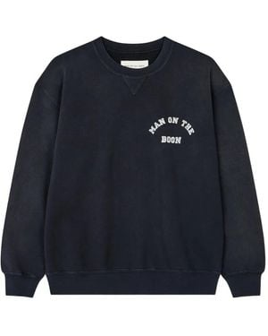 MAN ON THE BOON. グラフィック スウェットシャツ - ブルー