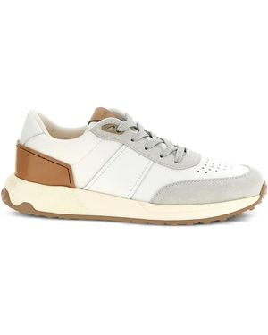 Tod's スエードパネル スニーカー - ホワイト