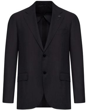 Lardini Cashmere Two-Button Blazer - Blue