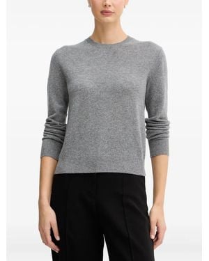 Benetton Ribbed Cuffs Jumper - Grau