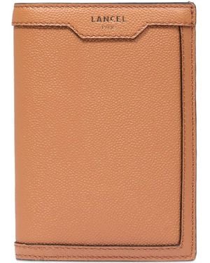 Lancel Compact Leather Wallet - Brown