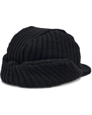 Needles Ribbed Butterfly Beret - Black