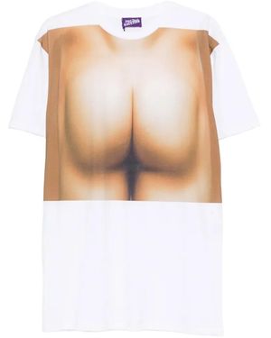 Jean Paul Gaultier Trompe L'Oeil Graphic-Print T-Shirt - White