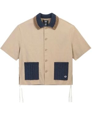 adidas Clot Guayabera Shirt - Natural