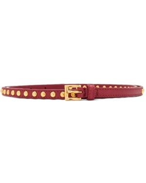 Prada Stud Detail Belt - Red