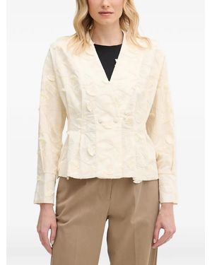 INTROPIA Blazer Brodé Gema À Franges - Natural