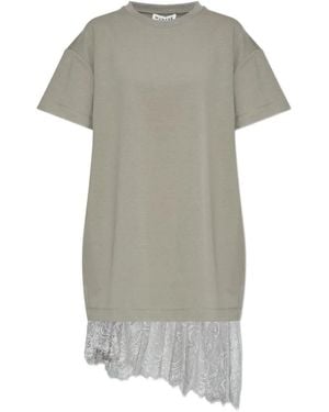 Munthe Robe Bordée De Dentelle À Coupe Courte - Grey