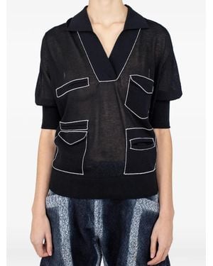 Kiko Kostadinov Kreiner Polo Shirt - Black