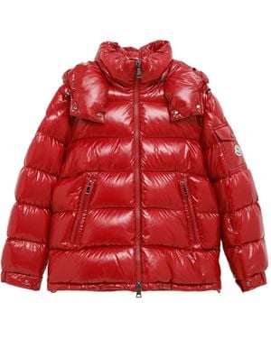 Moncler Daunenjacke mit Kapuze - Rot